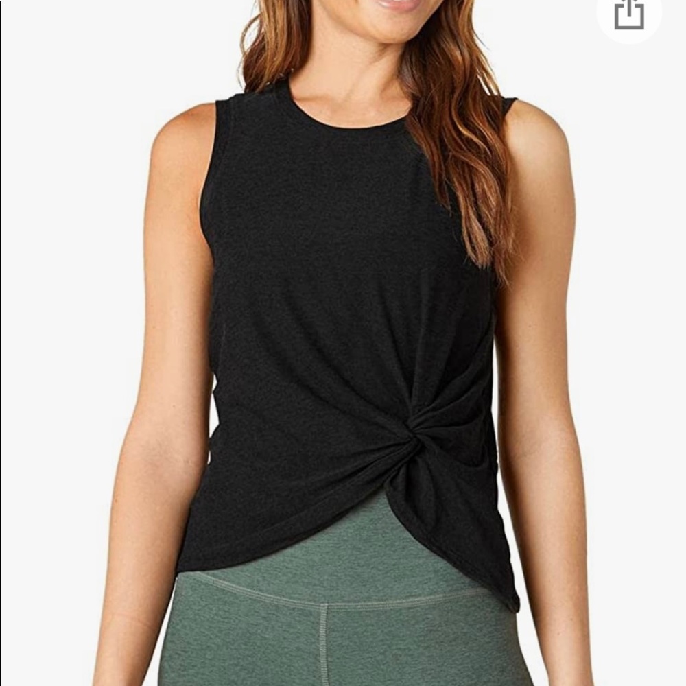 Beyond Yoga front twist muscle tank NWT XL